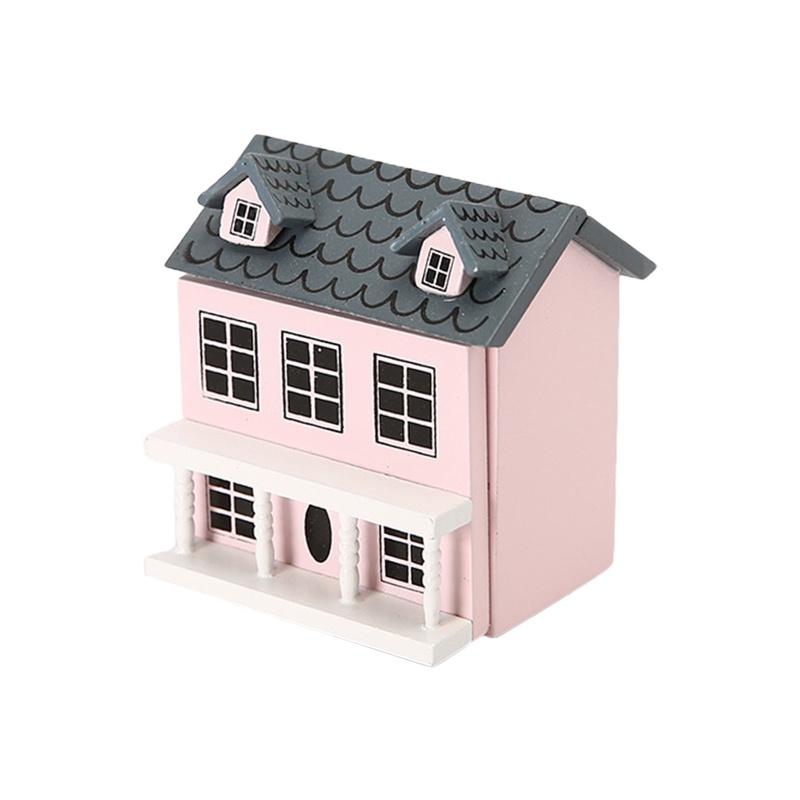 Mô Hình Ngôi Nhà Villa Mini Tỉ Lệ 1: 12 Dùng Để Trang Trí Nhà Búp Bê