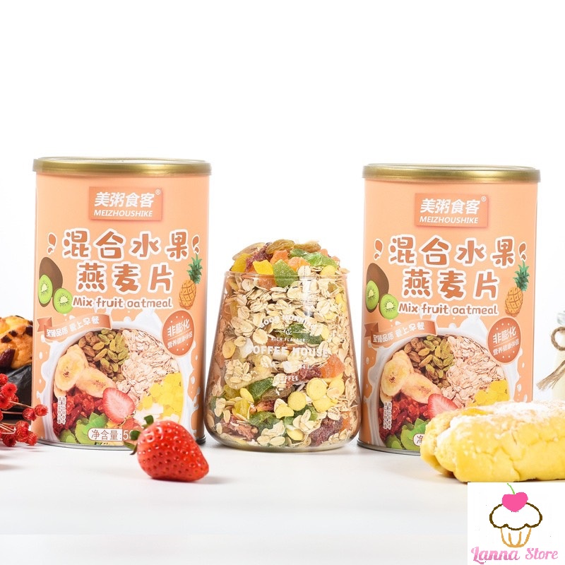 Ngũ cốc sữa chua mix hạt, hoa quả YOGURT FRUIT OATMEAL đủ loại ngon tuyệt