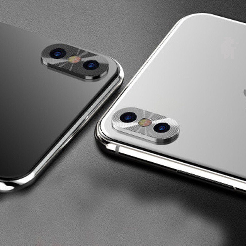 Vòng kính bảo vệ kim loại cho camera sau cho iPhone 7 8 Plus X XR XS 11 Pro Max cường lực
