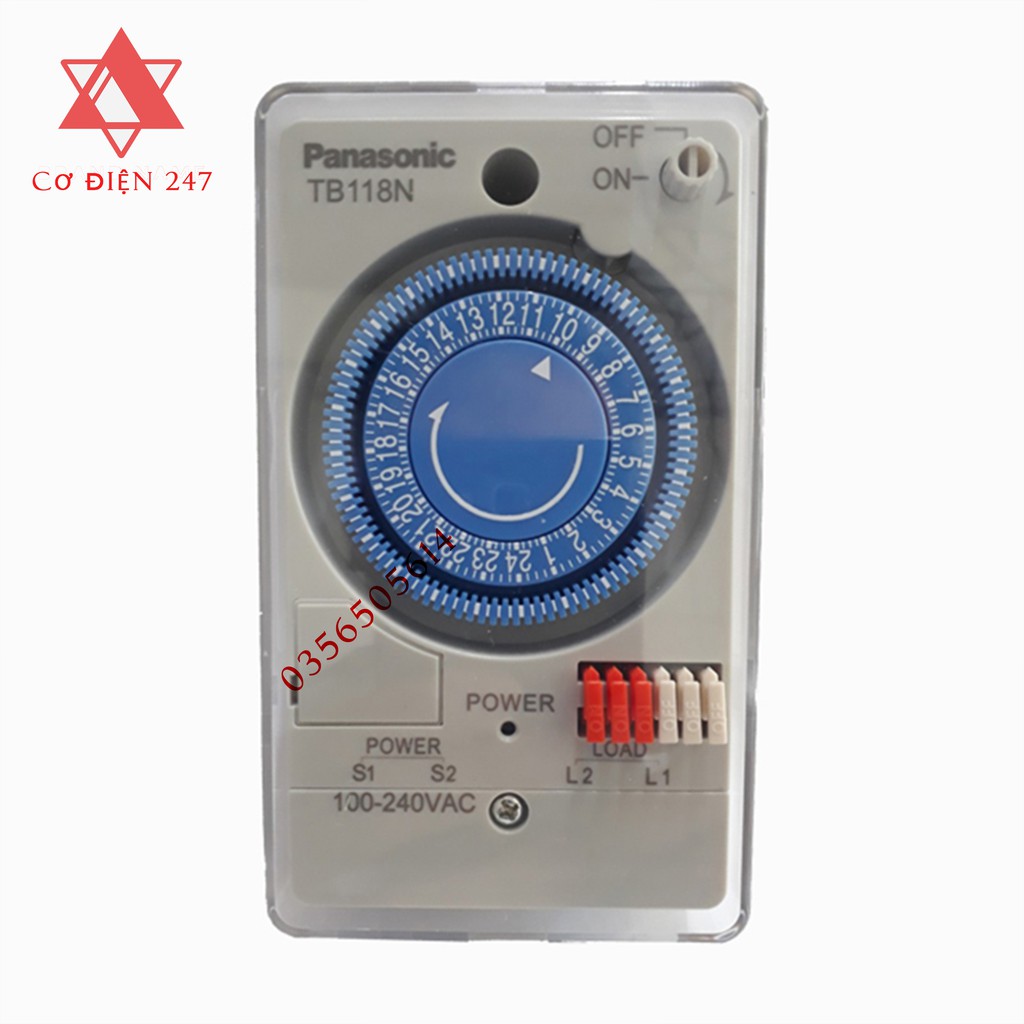 Bộ hẹn giờ 24h- đồng hồ hẹn giờ - Timer hẹn giờ Panasonic TB118N