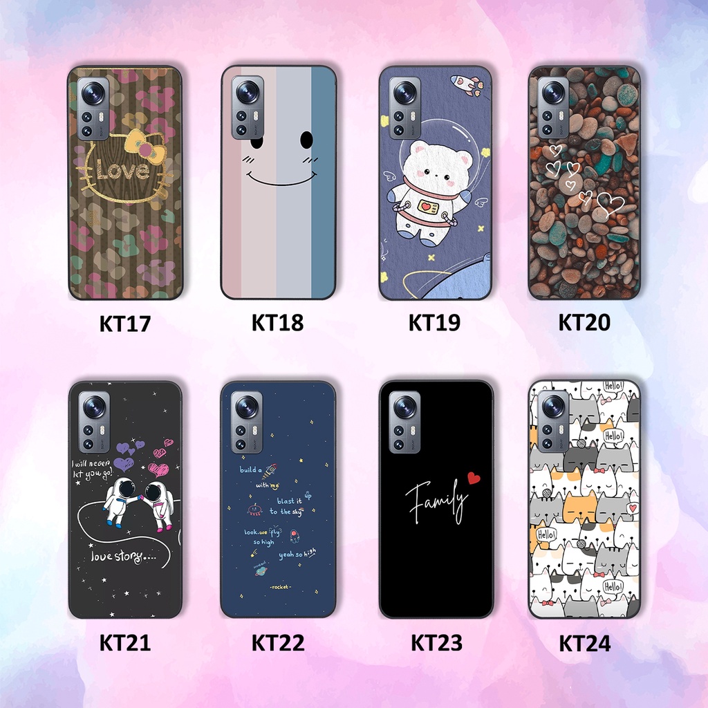 Ốp Xiaomi 12 / Xiaomi 12 Pro in hình drew,mèo kity vũ trụ, love family cực đẹp 2022