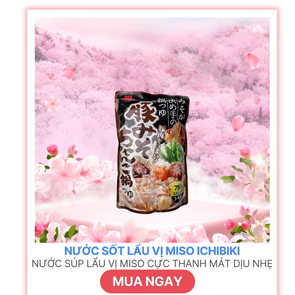 Nước sốt lẩu vị Miso Ichibiki 750g