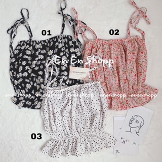 [ẢNH THẬT][CÓ VIDEO] Áo dây nơ croptop(A296)