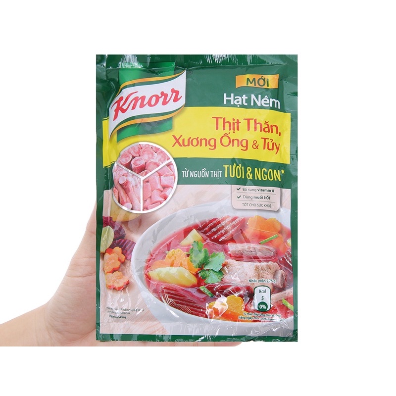Hạt nêm thịt thăn, xương ống, tuỷ KNORR 170g - 400g - 900g tặng thêm gói 150gr