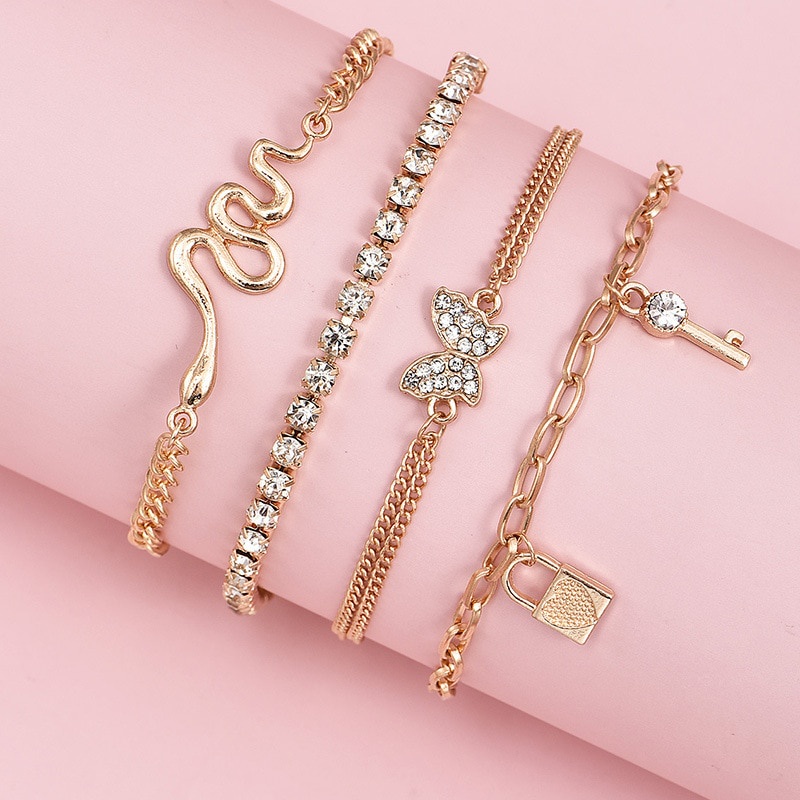 Set 4 Lắc Chân Phong Cách Bohemian Cổ Điển Thời Trang Cho Nữ