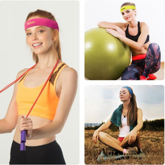 Băng đô headband thể thao, băng trán Aolikes tập Gym Yoga chạy bộ chặn mồ hôi Heria Store