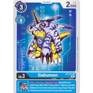 Thẻ Bài Digimon Gabumon - EX1-011 - Uncommon