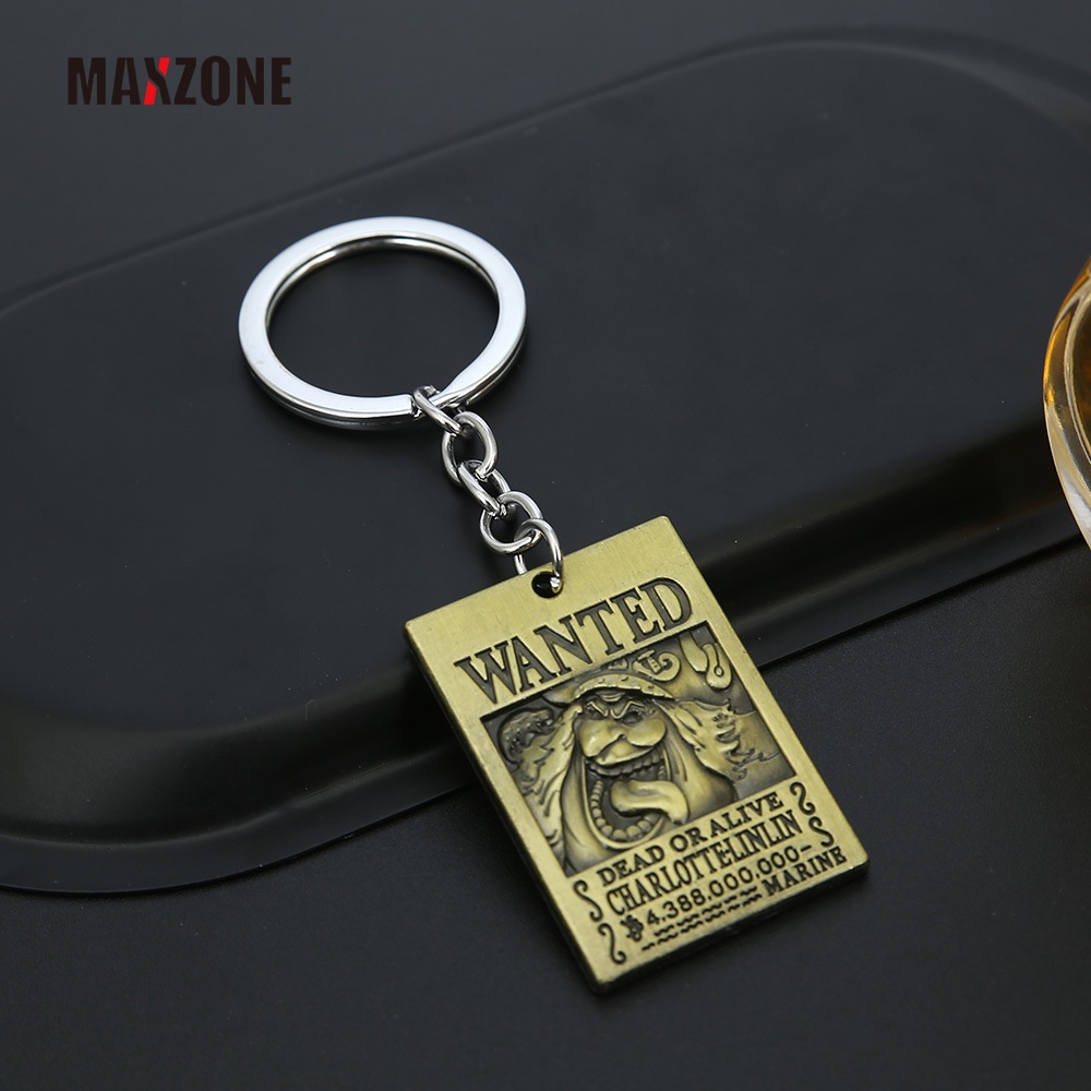 Maxzone Móc Khóa Kim Loại Hình Nhân Vật One Piece Roronoa Zoro Shanks Kaido Charlotte Linlin Edward Newgate Marshall Teach