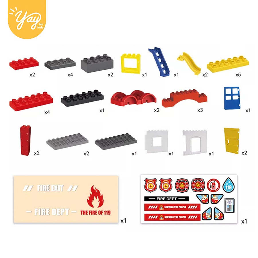 Đồ Chơi Lắp Ráp - Trạm Cứu Hỏa Cho Bé 3+ - Feelo