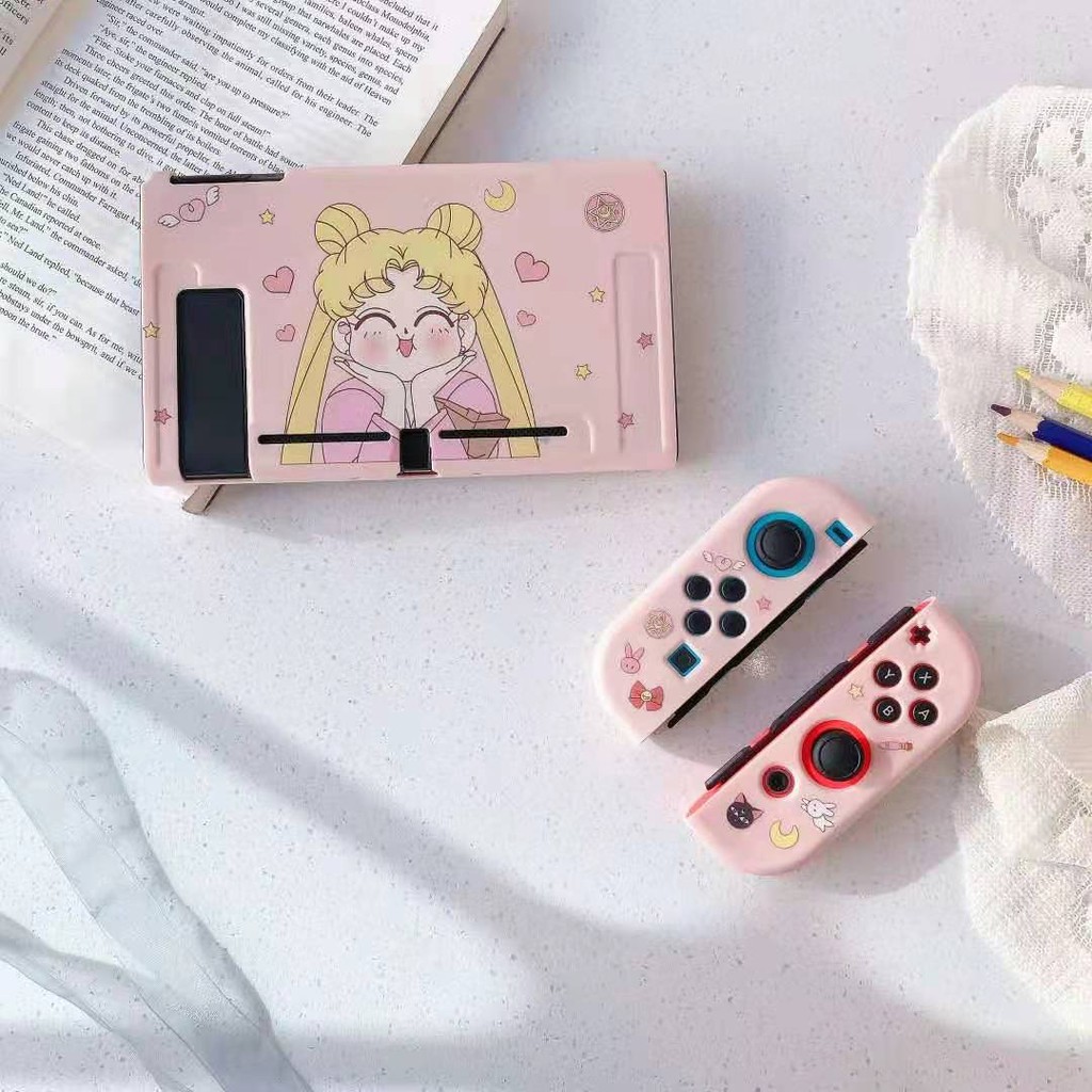 Vỏ Bảo Vệ Máy Chơi Game Nintendo Switch Bằng Tpu In Hình Thủy Thủ Mặt Trăng Dễ Thương