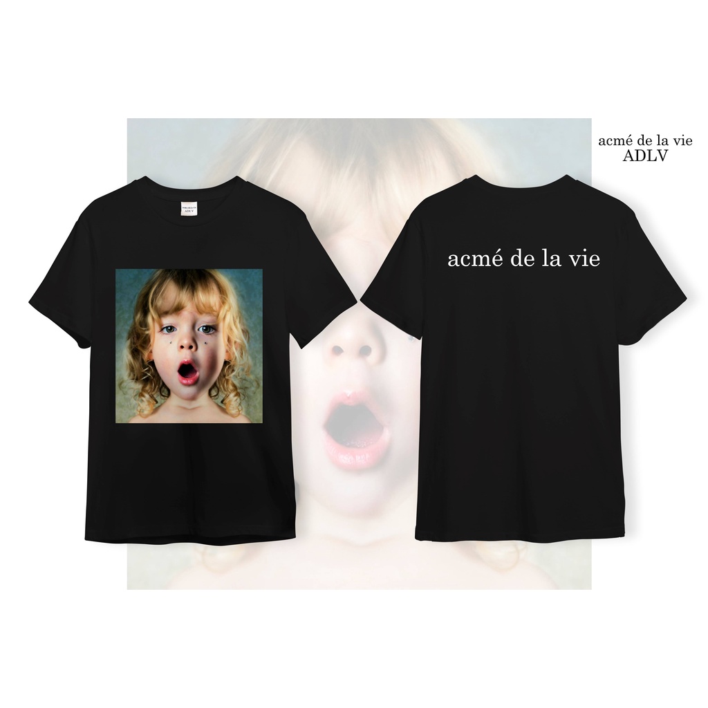 Áo ADLV Thun Cotton CAO CẤP [Vải Cotton] - Mẫu 21 - Bé Gái Tóc Xoăn Vàng