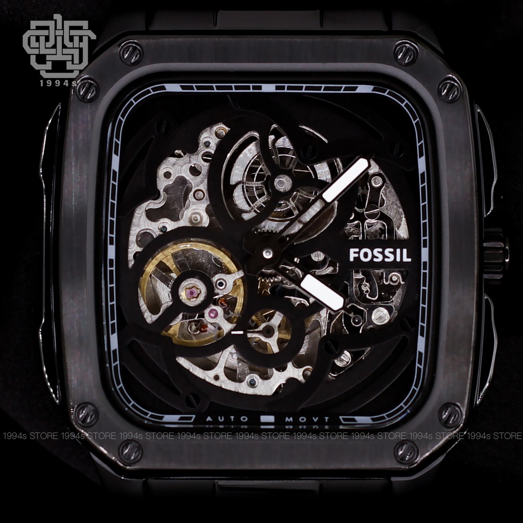 Đồng hồ nam Fossil BQ2574 máy Automatic, dây thép không gỉ, chống nước 50m, size 42mm, hàng chính hãng bảo hành 02 năm