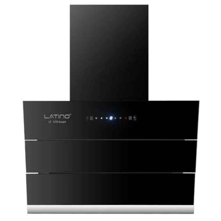 Máy Hút Mùi Latino LT V70 Kính Vát Sang Trọng Lưới Inox Cảm Biến Vẫy Tay - Hàng Chính Hãng
