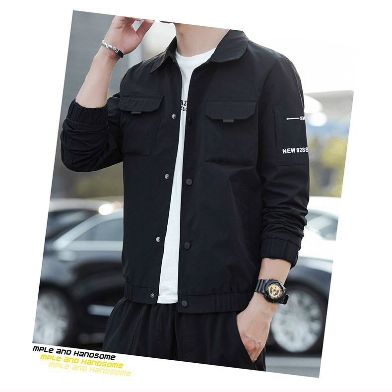 Áo khoác kaki bomber nam Gabo fashion trendy AKAK012