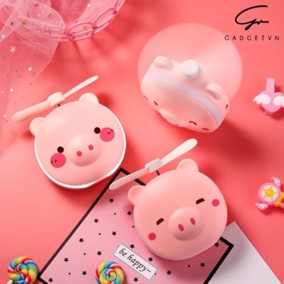 Gương mini cầm tay có đèn led kèm quạtl