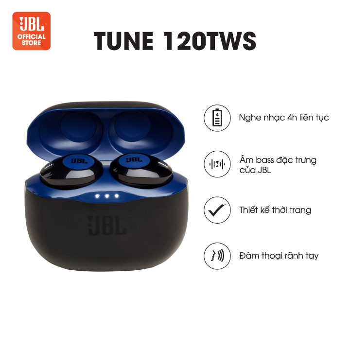 Tai nghe True Wireless JBL TUNE120 TWS - Hàng Chính Hãng