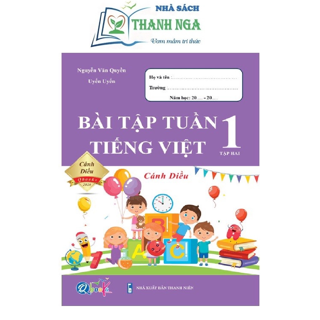 Sách - Combo Bài Tập Tuần Toán và Tiếng Việt 1 - Cánh Diều - Tập 2 (2 cuốn)