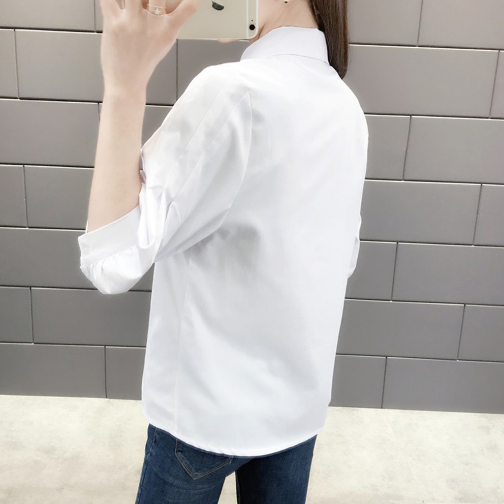 Áo sơ mi nữ kiểu công sở tay ngắn đẹp form rộng T18 STORE  SM03