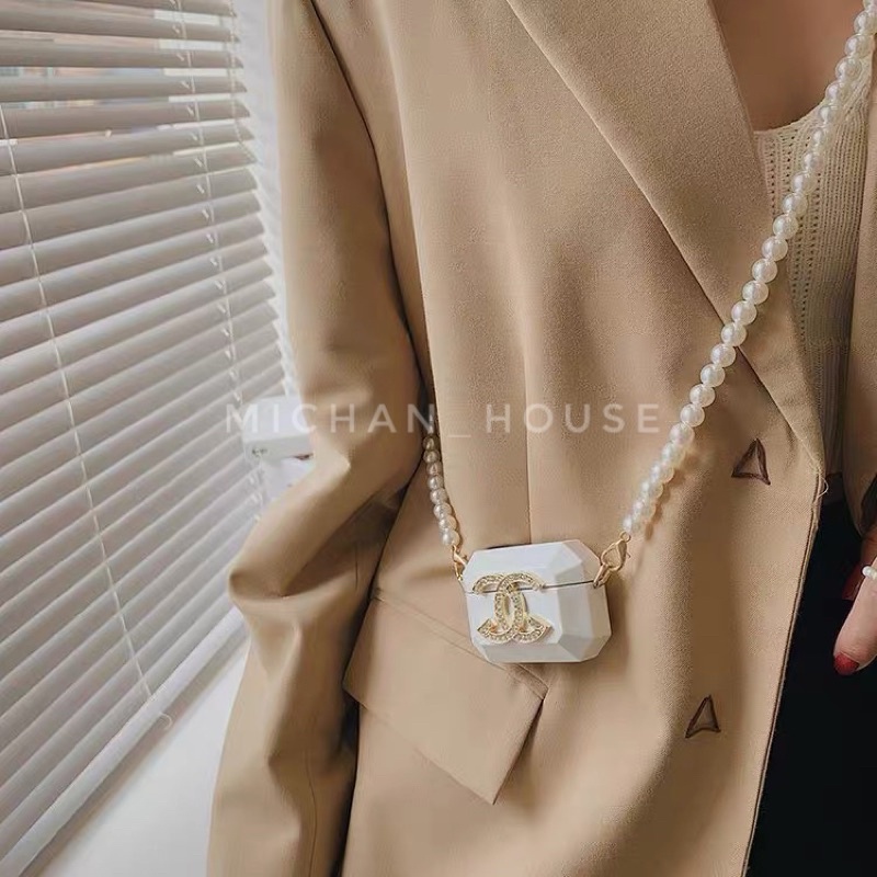 Túi mini đeo chéo dây ngọc trai nhân tạo, túi phụ kiện chụp ảnh decor
