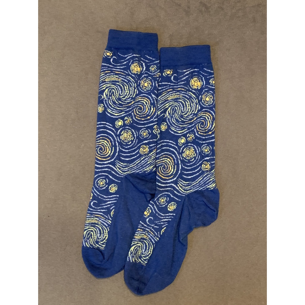 Tất vớ cao cấp thời trang thể thao chính hãng Hotsox hoạ tiết tranh nghệ thuật - đến bắp chân êm mịn và thoáng
