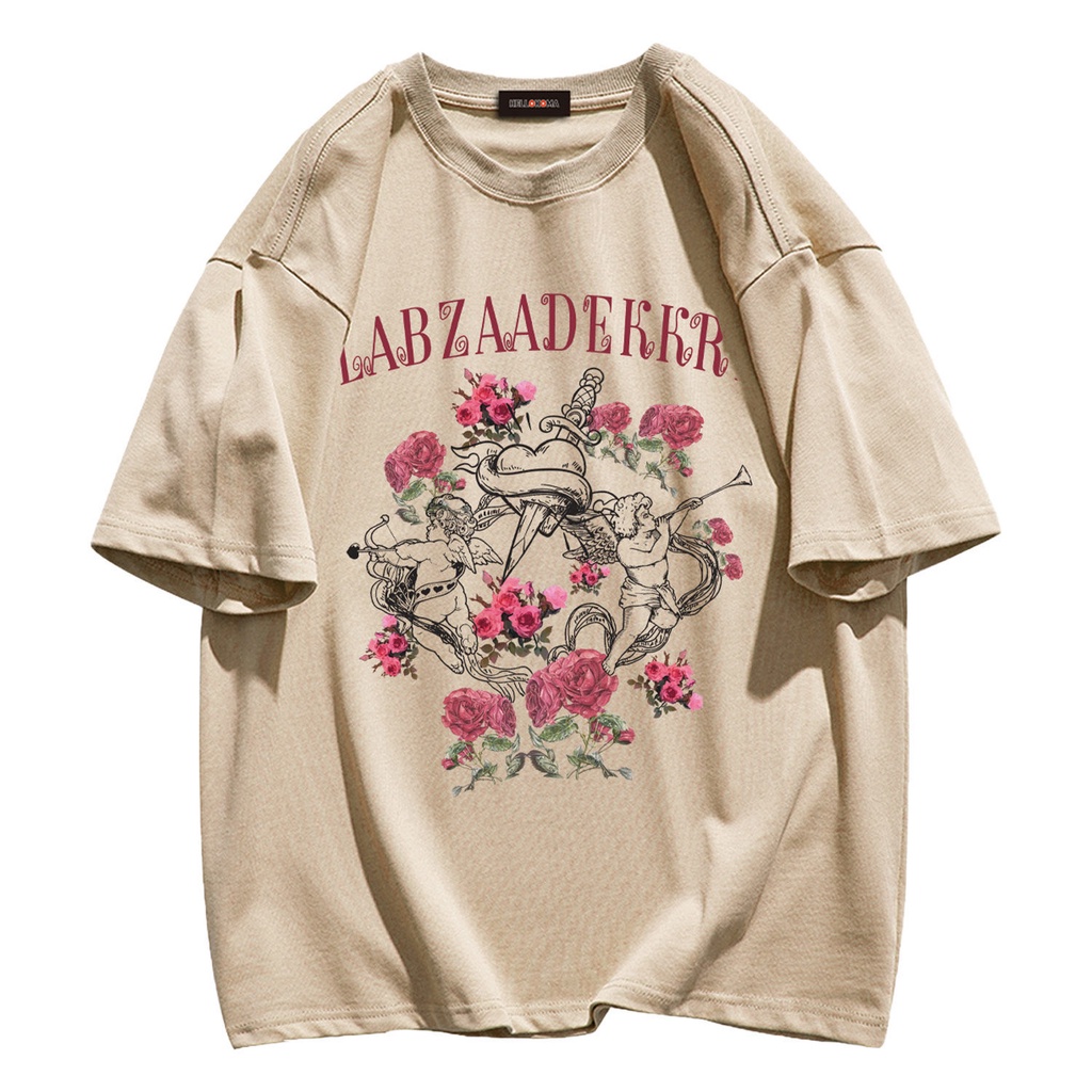 Áo Thun Cotton Tay Ngắn Dáng Rộng In Chữ HELLO KOMA Thời Trang Mùa Hè Cho Nam Và Nữ