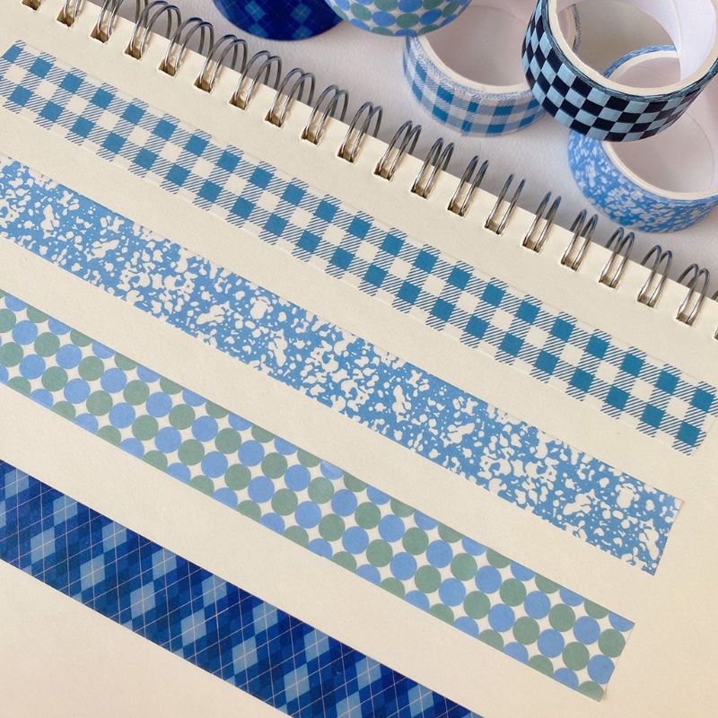 Cuộn Băng Keo Giấy Washi Siêu Tinh Tế Dán Trang Trí Sổ Lưu Niệm Lịch