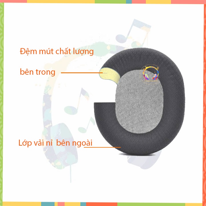 Ốp tai nghe Steelseries Arctis 3 5 7 pro màu đen_nhameocam