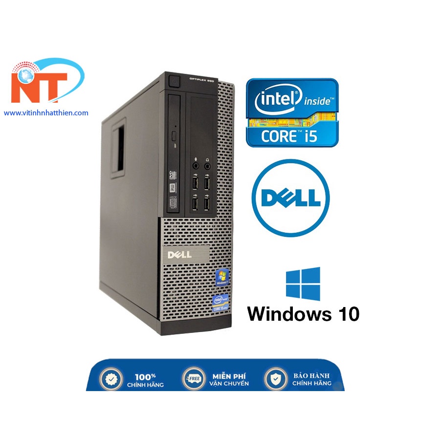 Máy tính để bàn Đồng Bộ Optiplex 7010SFF CORE I53470, RAM 4GB, 128GB SSD, DVDRW