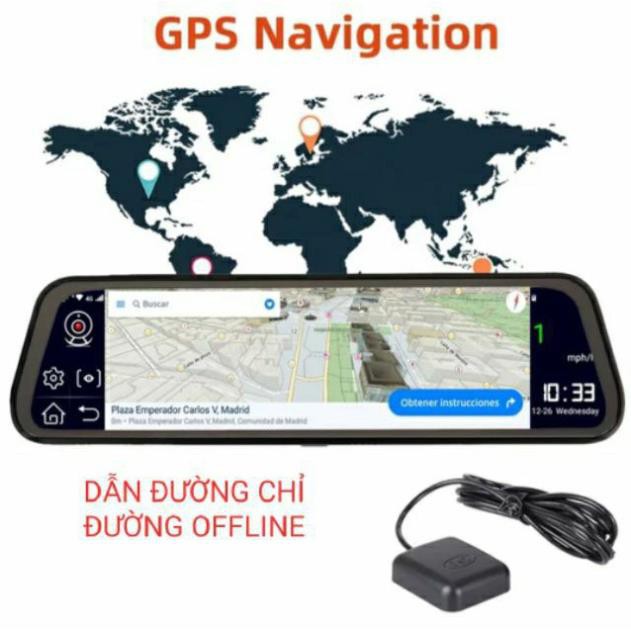 Camera hành trình Android 4G,wifi, gps gương Q18 | BigBuy360 - bigbuy360.vn