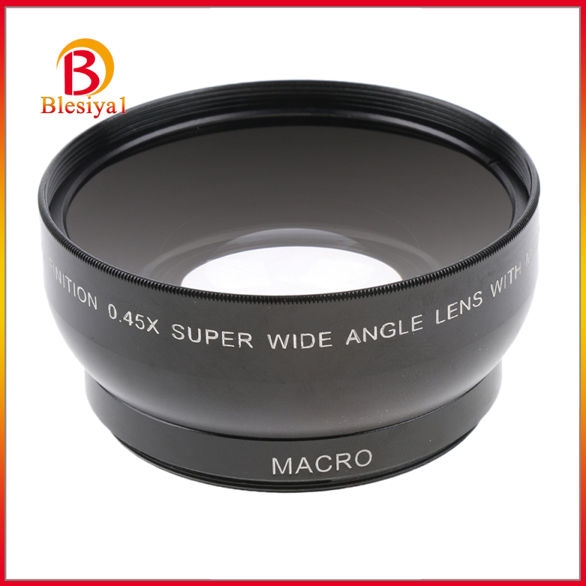 Ống Kính Góc Rộng Và Macro 52mm 0.45x Cho Máy Ảnh Nikon D3200 D3100 D5200 D5100 D3300