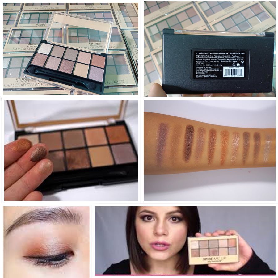 Bảng Phấn Mắt 10 ô City Color Natural Shadow Palette