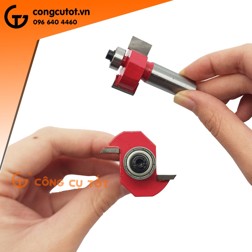 Mũi cuốc gỗ 2 cánh đầu bi Đài Loan  chân 12.7mm (1/2inch)
