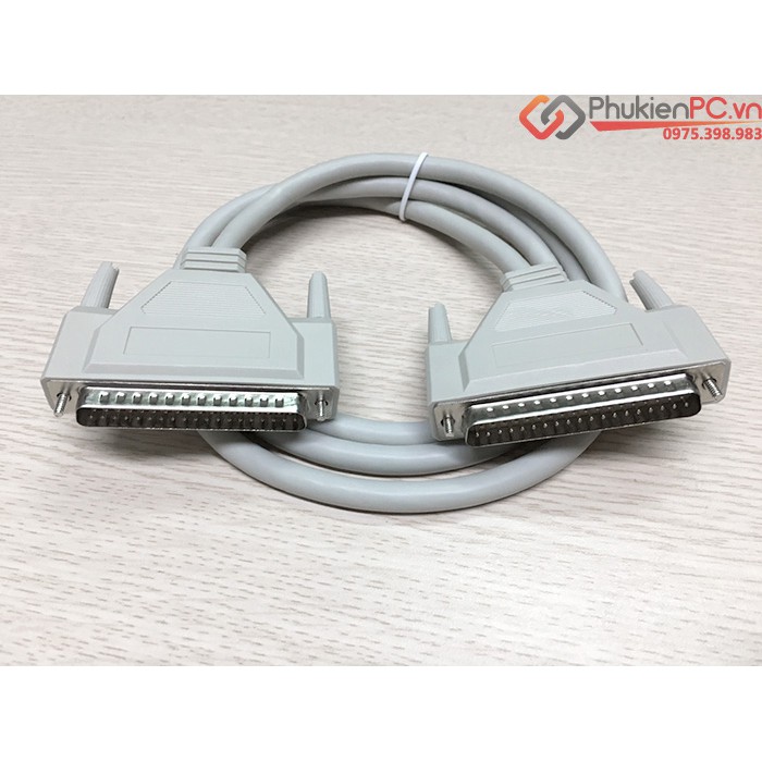Dây COM DB37 Male sang DB37 Male (đực-đực) dài 5M chân đồng dùng điều khiển lập trình máy công nghiệp tự động hóa, Robot