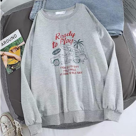 Áo Sweater cổ tròn thiết kế trẻ trung năng động | BigBuy360 - bigbuy360.vn