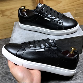 Giày Sneaker Da Trơn Trẻ Trung #Jinstore