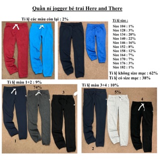 Freeship 99k TQ_Quần nỉ jogger bé trai xuất dư xịn