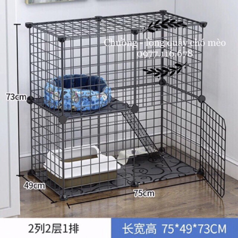 {TẶNG CHỐT} Chuồng quây chó mèo,lồng mèo thú cưng,pet iu,thỏ,chuột hamster - tấm lưới lắp ghép đa năng