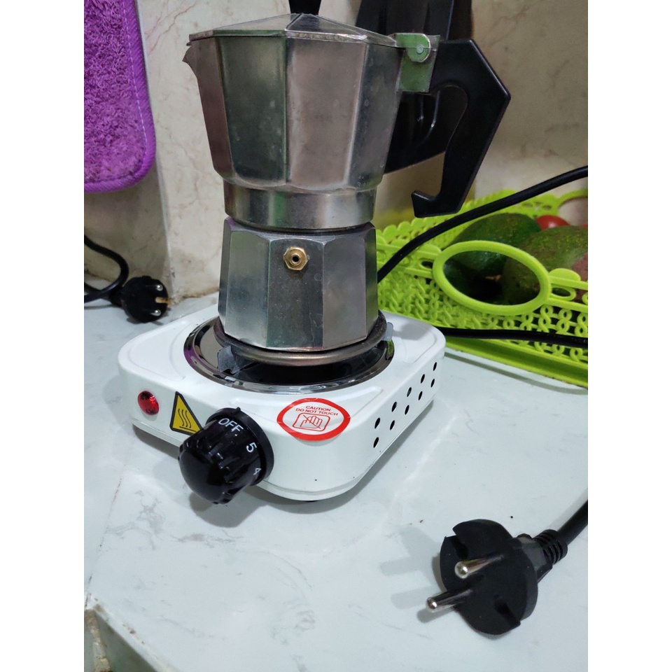 Bếp điện mini không kén nồi pha cafe, trà, nấu nước 500W - Bảo hành 6 tháng