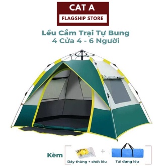 Lều cắm trại , Lều du lịch - dã ngoại đi phượt tự bung 4-5 người người chống nước chống tia tử ngoại