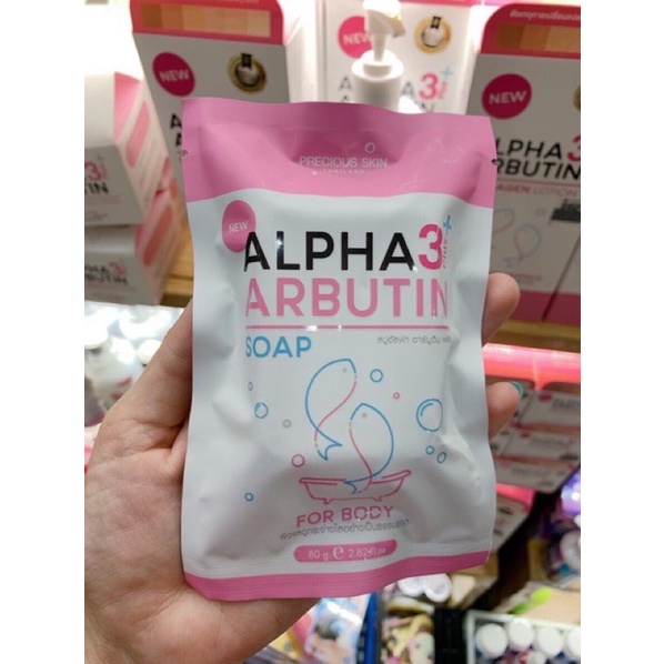 Xà phòng tắm trắng da body Alpha Arbutin 3+ Plus - Mộc Shop