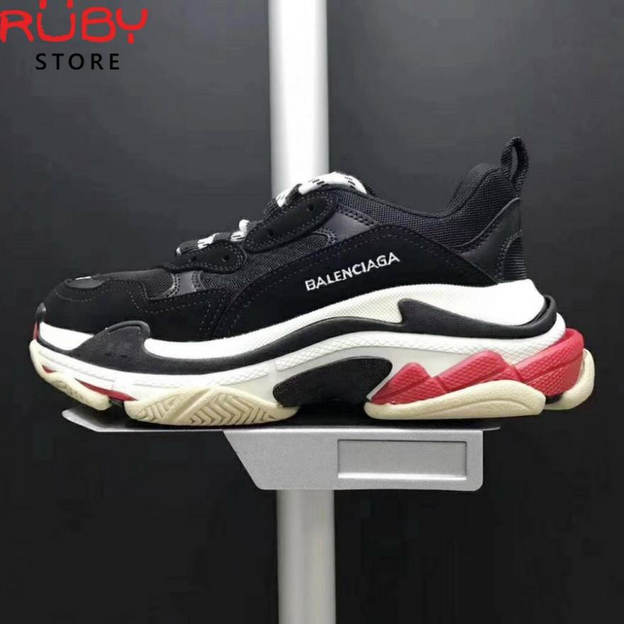 Xả Xả Giày Sneaker BL Triple S đen đỏ (fullbox,tag,túi,giấy gói) 2020 new 🍀 Xịn / hot ' / .