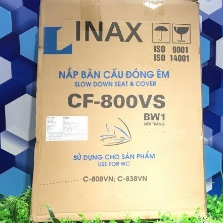 Nắp bàn cầu rơi êm  inax Cf-800vs dùng cho bàn cầu 808 và 838