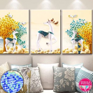 Tranh đính đá tài lộc mã 72089