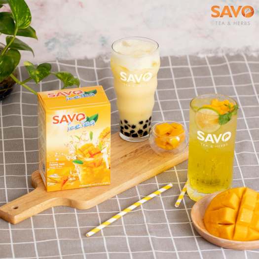 Trà Xoài Hòa Tan SAVO  - Hộp 16 gói x 15g