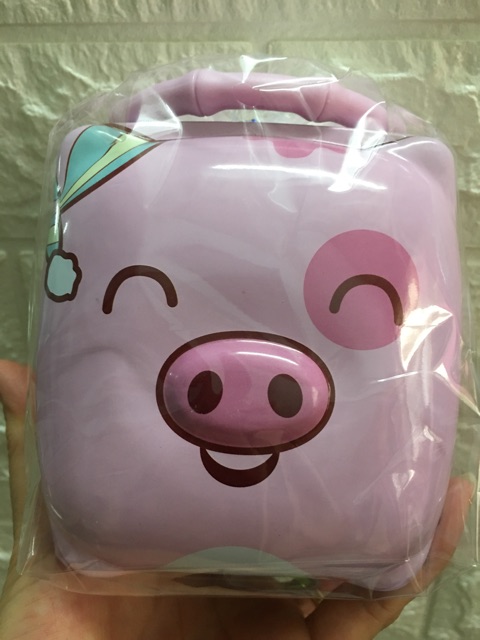 Hộp Sắt Tiết Kiệm S-235: Hình Lợn 🐷/Heo- Có 2 Màu