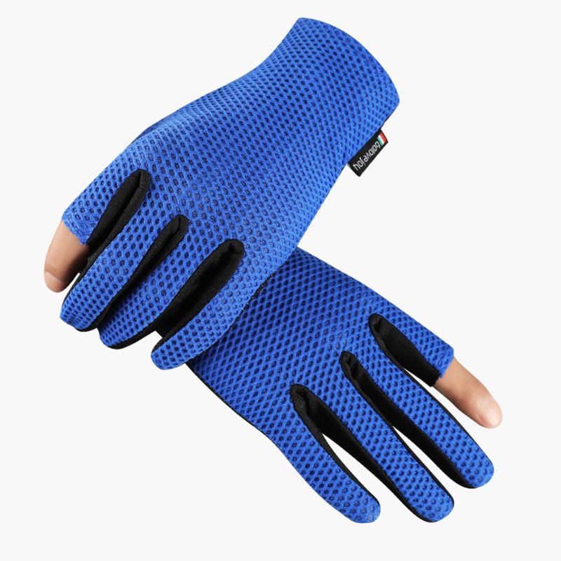 Găng Tay Chống Trượt 2 Ngón Bằng Lụa Lạnh Unisex