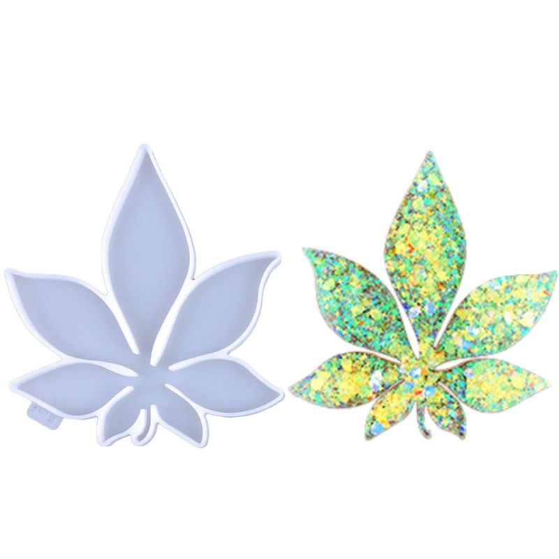 Sa Khuôn Silicone Làm Bánh Hình Chiếc Lá DIY