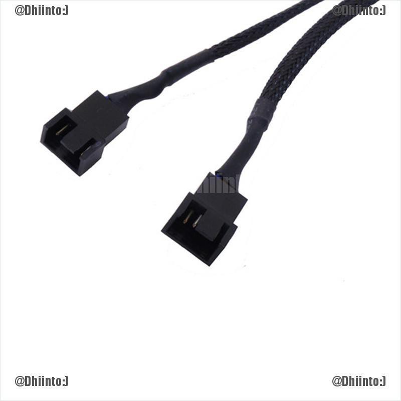 Dây Cáp Chia Quạt Máy Tính 2 Cổng Pwm 4pin / 3pin 27cm