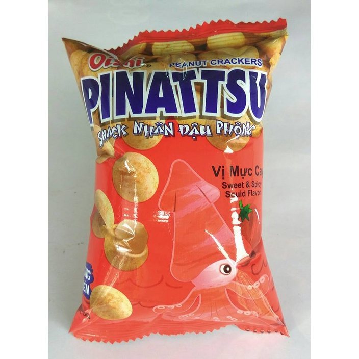 Combo 10 Gói Snack Đậu Phộng Pinatsu Siêu Xốp Oishi