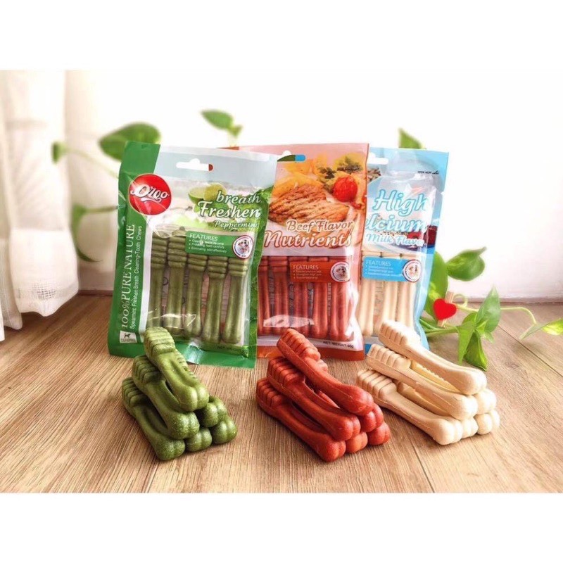 Xương gặm sạch răng dành cho chó cao cấp 90g